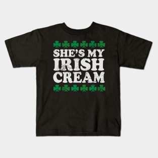 She's My Irish Cream St Patrick's Day Couples Kids T-Shirt